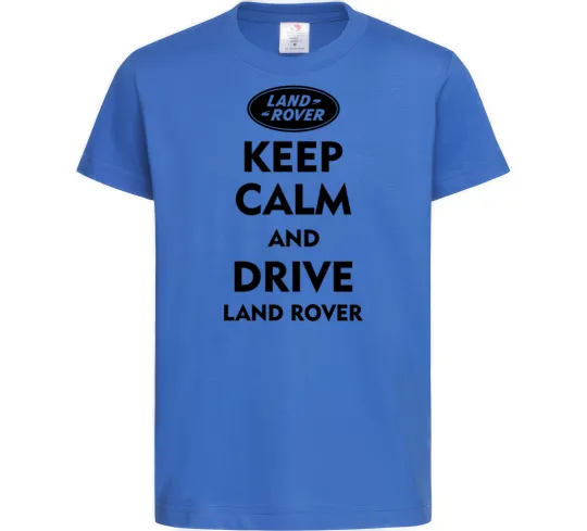Детская футболка Drive Land Rover Ярко-синий фото