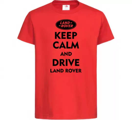 Детская футболка Drive Land Rover Красный фото
