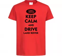 Детская футболка Drive Land Rover Красный фото