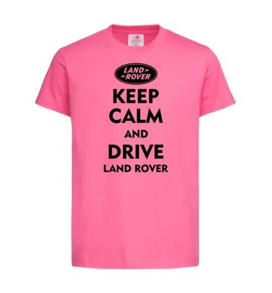 Детская футболка Drive Land Rover Ярко-розовый фото