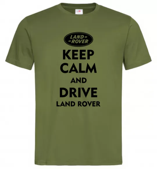 Мужская футболка Drive Land Rover Оливковый фото