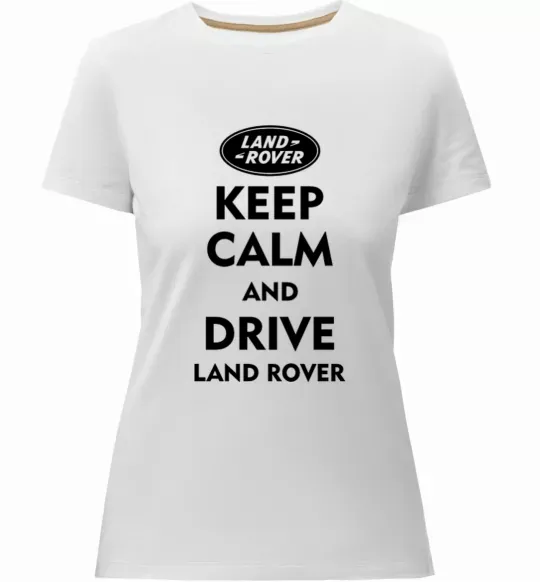 Жіноча преміум футболка Drive Land Rover Білий фото