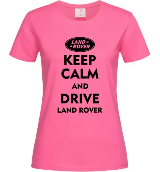 Жіноча футболка Drive Land Rover Яскраво-рожевий фото