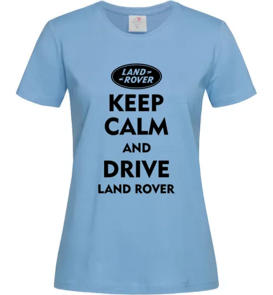 Жіноча футболка Drive Land Rover Блакитний фото