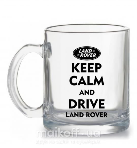 Чашка скляна Drive Land Rover Прозорий фото