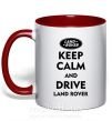 Чашка з кольоровою ручкою Drive Land Rover Червоний фото