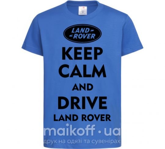 Дитяча футболка Drive Land Rover Яскраво-синій фото