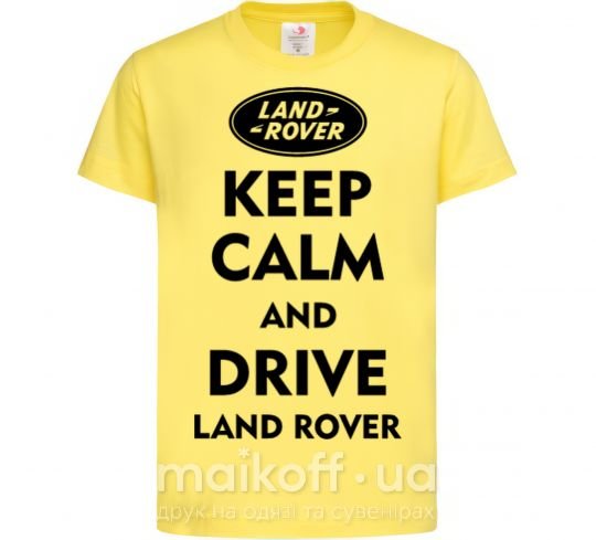 Дитяча футболка Drive Land Rover Лимонний фото