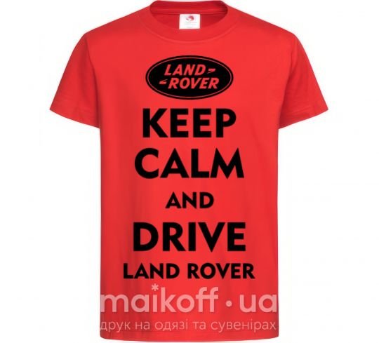 Дитяча футболка Drive Land Rover Червоний фото