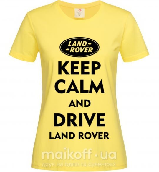 Женская футболка Drive Land Rover Лимонный фото