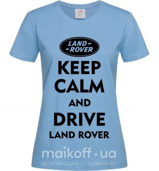 Жіноча футболка Drive Land Rover Блакитний фото