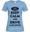 Женская футболка Drive Land Rover Голубой фото