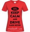 Жіноча футболка Drive Land Rover Червоний фото