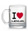 Чашка стеклянная I Love Lexus Прозрачный фото
