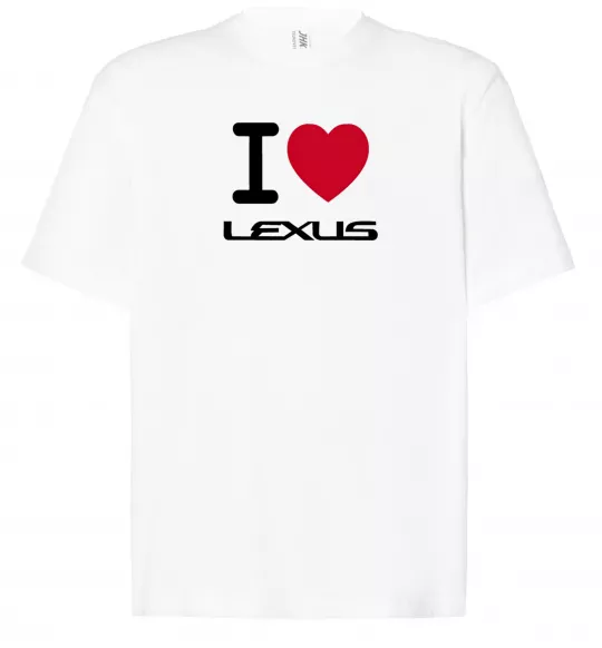 Футболка Оверсайз I Love Lexus Белый фото