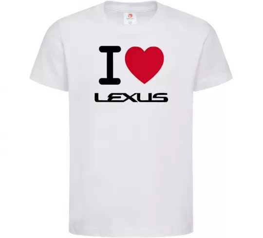 Детская футболка I Love Lexus Белый фото