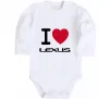 Дитячий бодік I Love Lexus Білий фото
