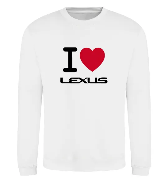 Свитшот I Love Lexus Белый фото