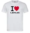 Мужская футболка I Love Lexus Белый фото
