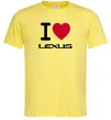 Мужская футболка I Love Lexus Лимонный фото
