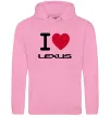 Мужская толстовка (худи) I Love Lexus Розовый фото