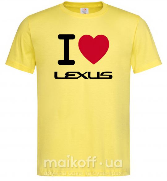 Чоловіча футболка I Love Lexus Лимонний фото