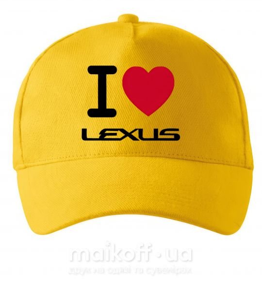 Кепка I Love Lexus Солнечно желтый фото