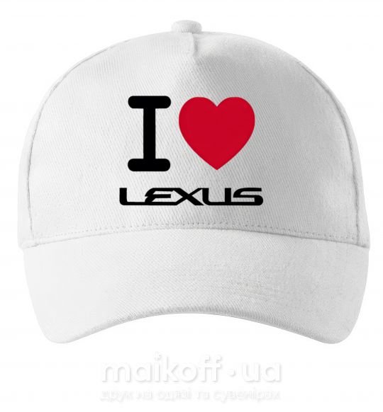 Кепка I Love Lexus Білий фото