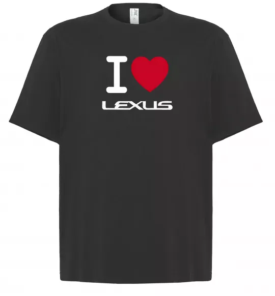 Футболка Оверсайз I Love Lexus Черный фото