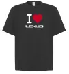 Футболка Оверсайз I Love Lexus Черный фото