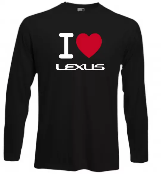 Лонгслив I Love Lexus Черный фото
