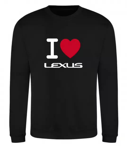 Свитшот I Love Lexus Черный фото
