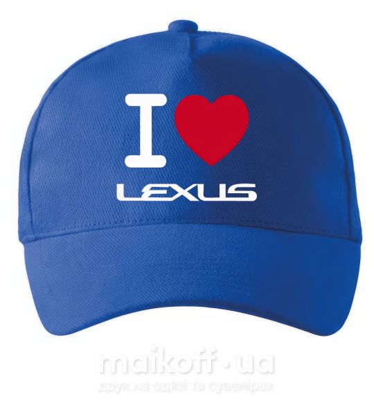 Кепка I Love Lexus Яскраво-синій фото