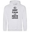 Мужская толстовка (худи) Drive Lexus Серый меланж фото