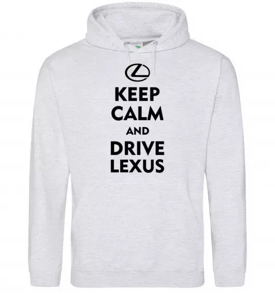 Женская толстовка (худи) Drive Lexus Серый меланж фото