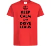 Детская футболка Drive Lexus Красный фото