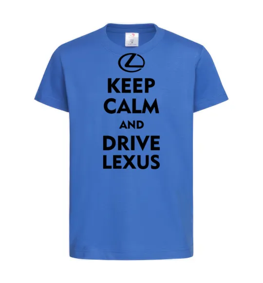 Детская футболка Drive Lexus Ярко-синий фото
