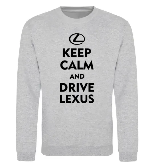 Свитшот Drive Lexus Серый меланж фото