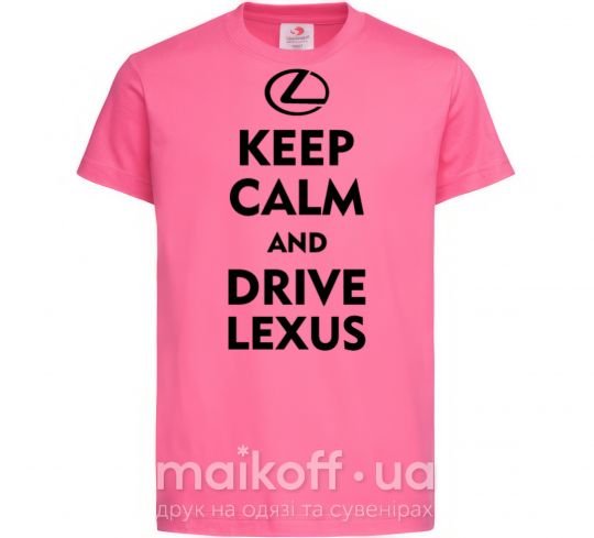 Детская футболка Drive Lexus Ярко-розовый фото