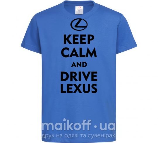 Дитяча футболка Drive Lexus Яскраво-синій фото