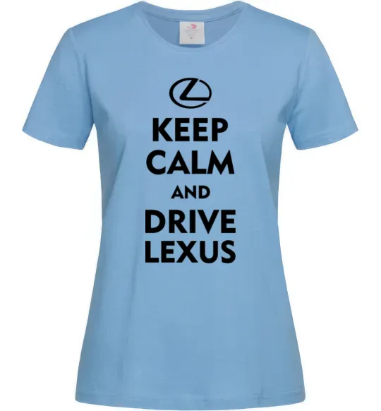 Женская футболка Drive Lexus Голубой фото
