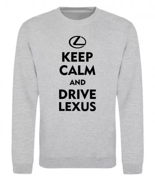 Свитшот Drive Lexus Серый меланж фото