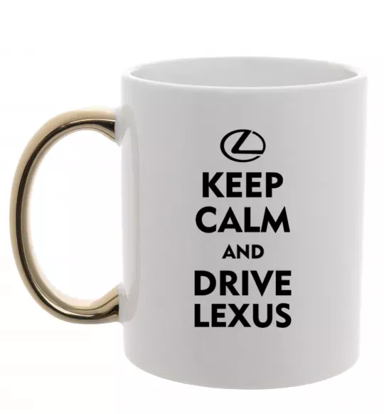 Чашка с цветной ручкой Drive Lexus Золото фото