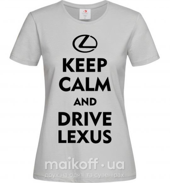 Жіноча футболка Drive Lexus Сірий фото