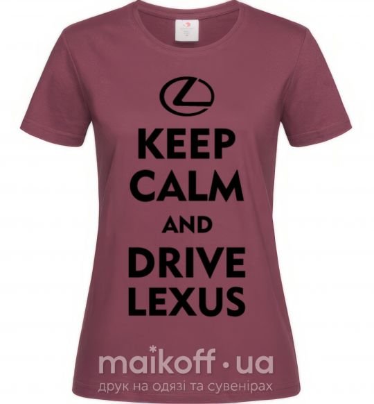 Женская футболка Drive Lexus Бордовый фото