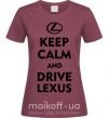 Жіноча футболка Drive Lexus Бордовий фото