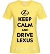 Женская футболка Drive Lexus Лимонный фото
