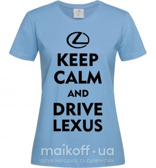Жіноча футболка Drive Lexus Блакитний фото