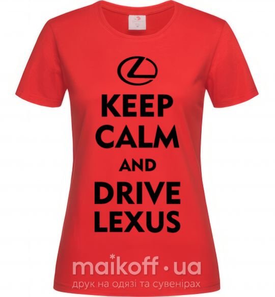 Жіноча футболка Drive Lexus Червоний фото
