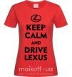 Жіноча футболка Drive Lexus Червоний фото